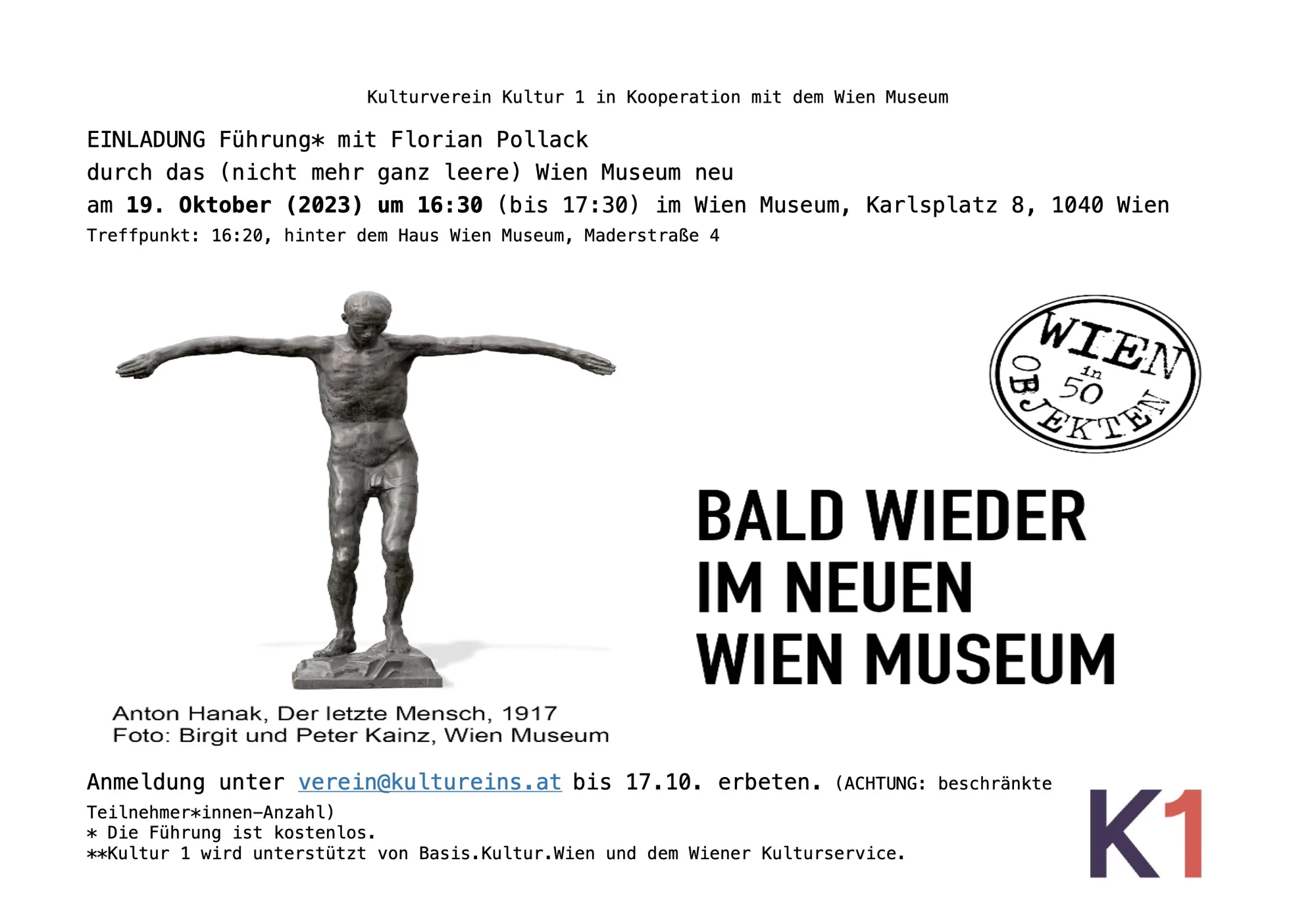 Kultur 1 X WIEN MUSEUM neu