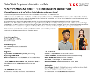Veranstaltungstipp: Kulturvermittlung für Kinder – Herzensbildung und soziale Frage! 30.1.2024