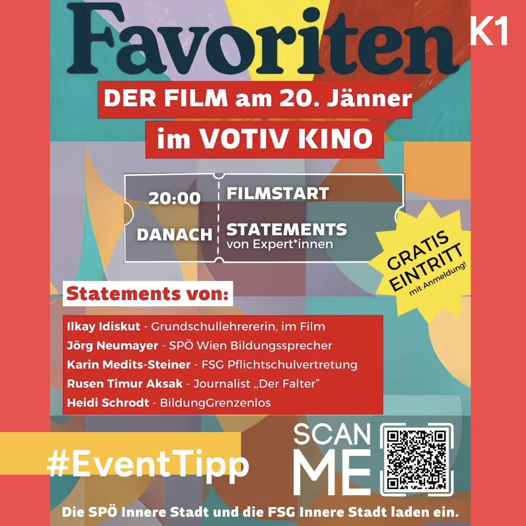 Veranstaltungstipp: „Favoriten“ – der Film, 20.01.2025